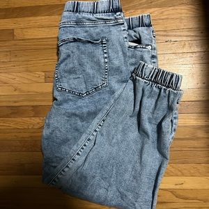 Wild Fable Acid Wash Denim Joggers Jeans Mom Jeans Womens L EUC